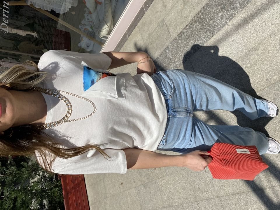 Mavi Baggy Jean Pantolon