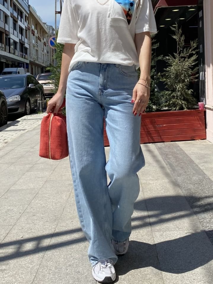 Mavi Baggy Jean Pantolon