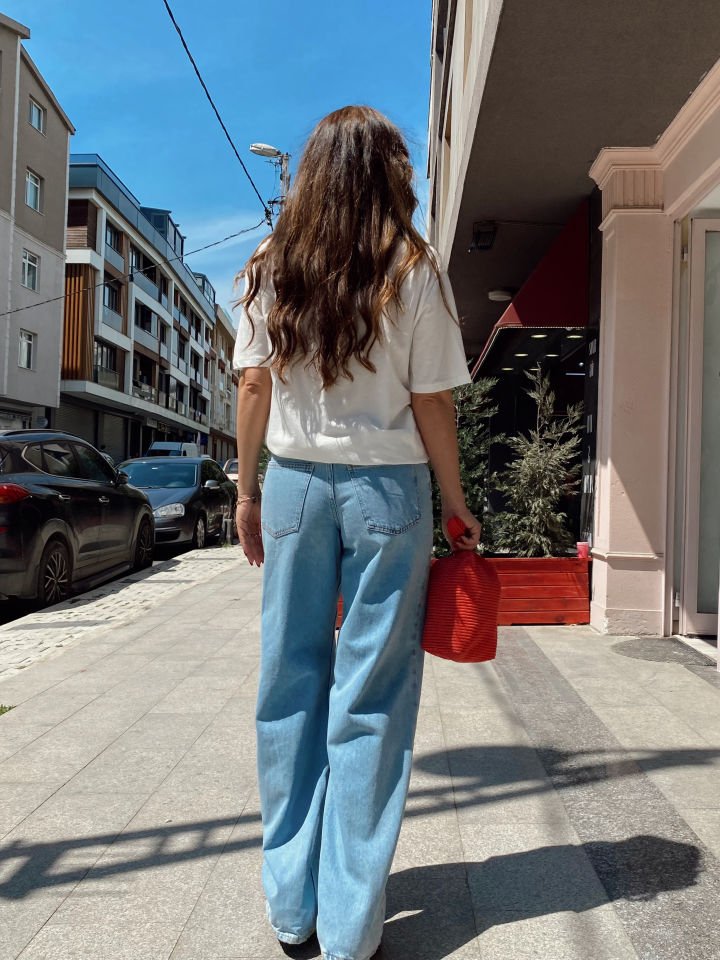 Mavi Baggy Jean Pantolon