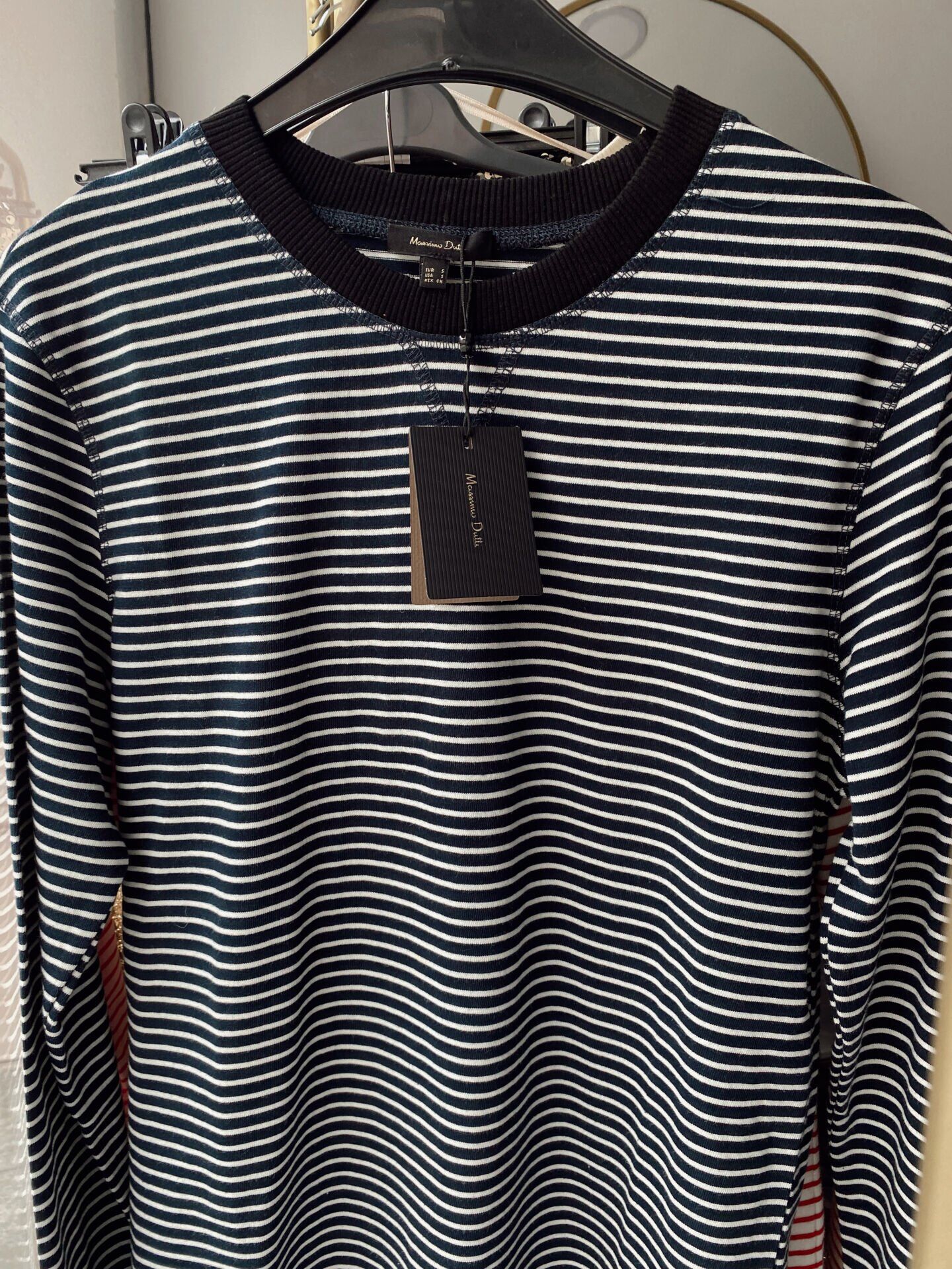 Massi Çizgili Sweatshirt Lacivert