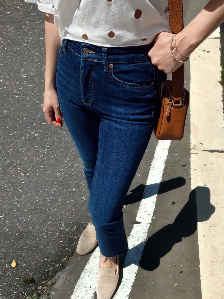 Flare Lacivert Jean Pantolon