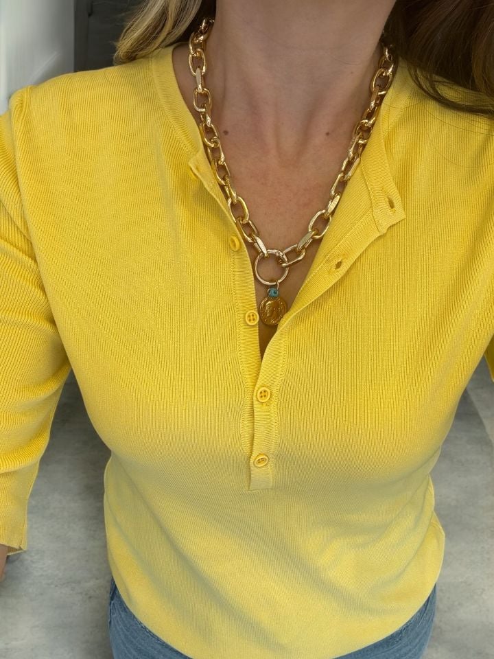 Tasarım Light Gold Kolye1