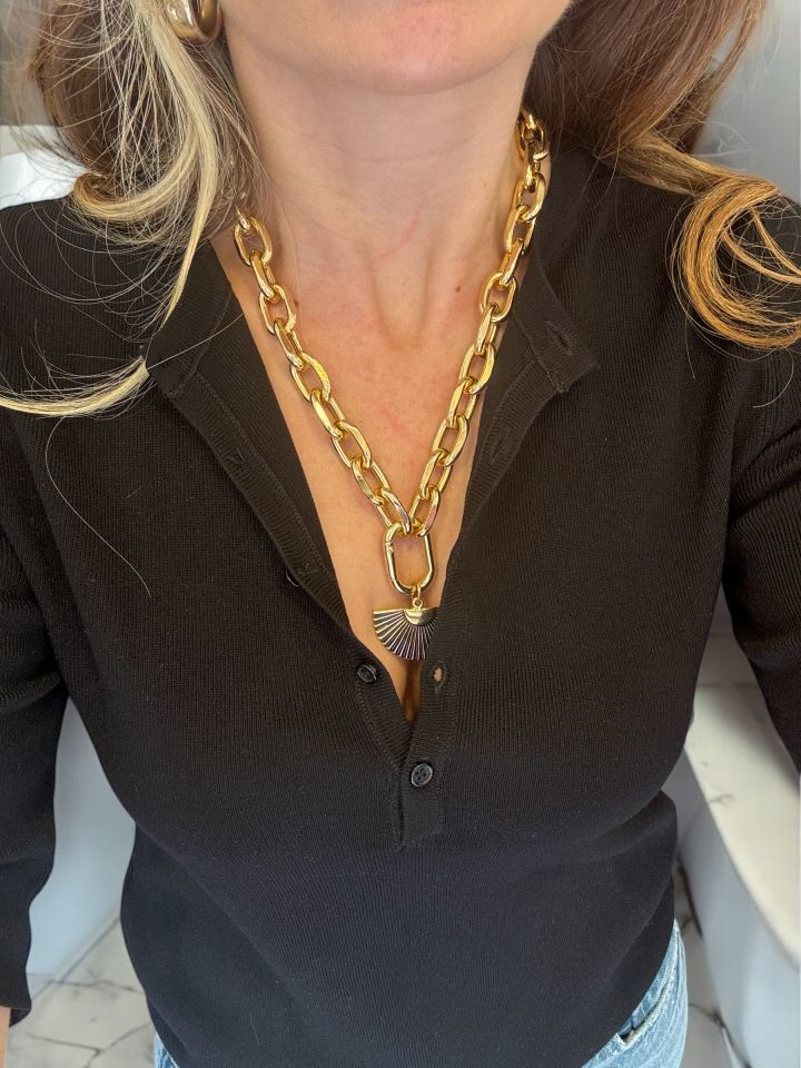 Tasarım Light Gold Kolye3