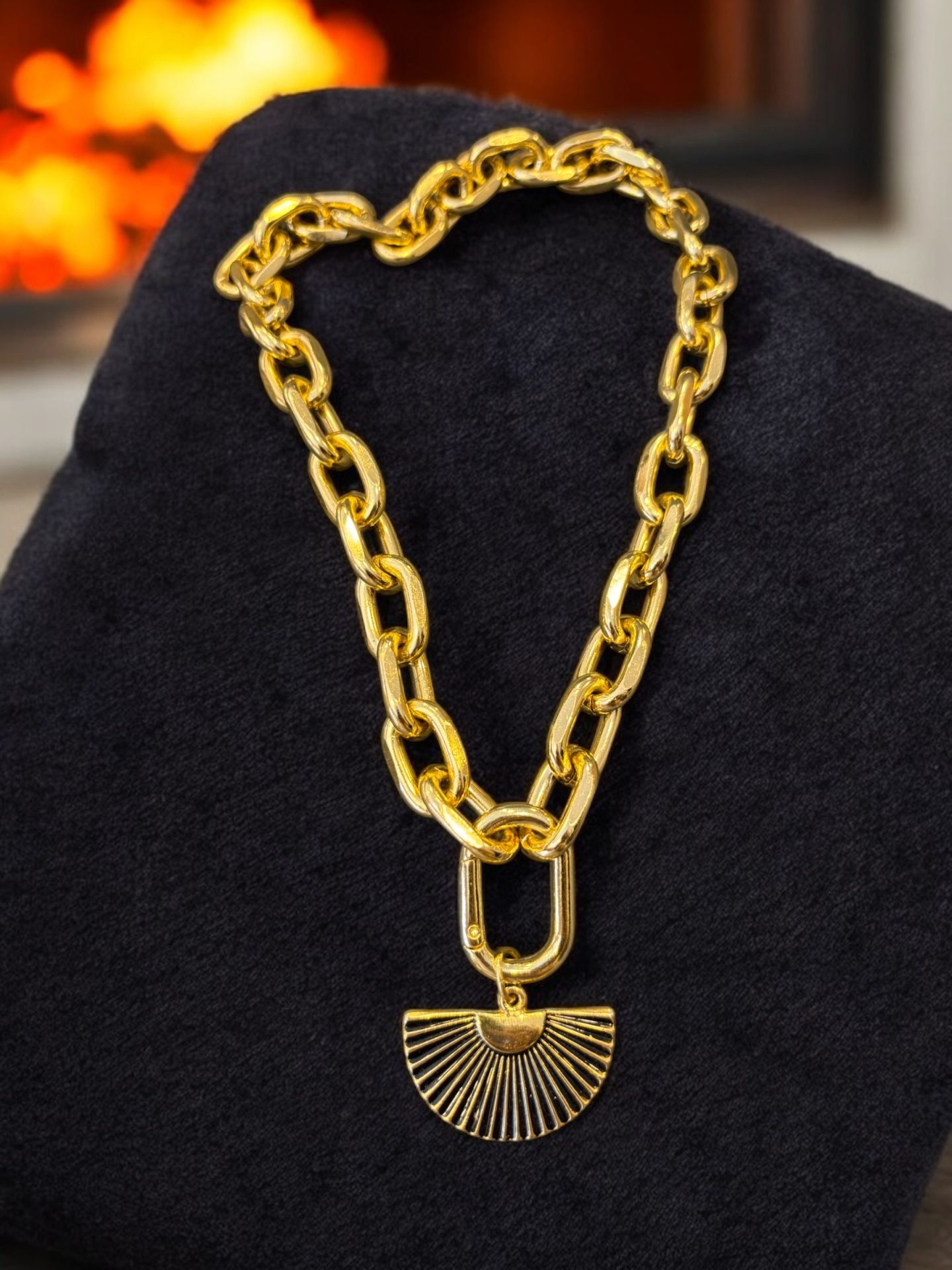 Tasarım Light Gold Kolye3