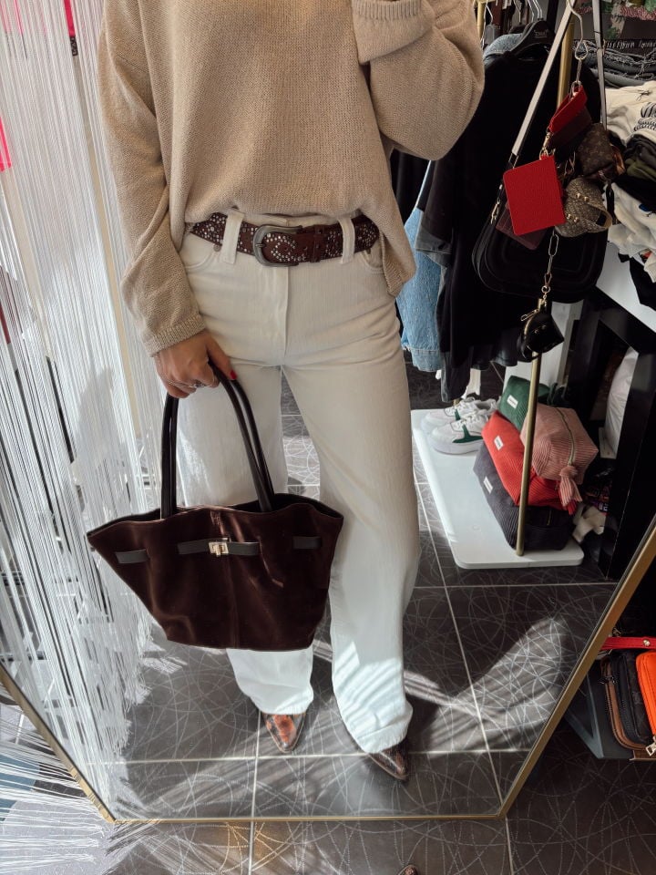 Wide Leg Orta Bel Premium Jean