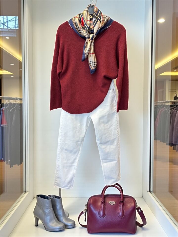 İthal V Yaka Bordo Triko