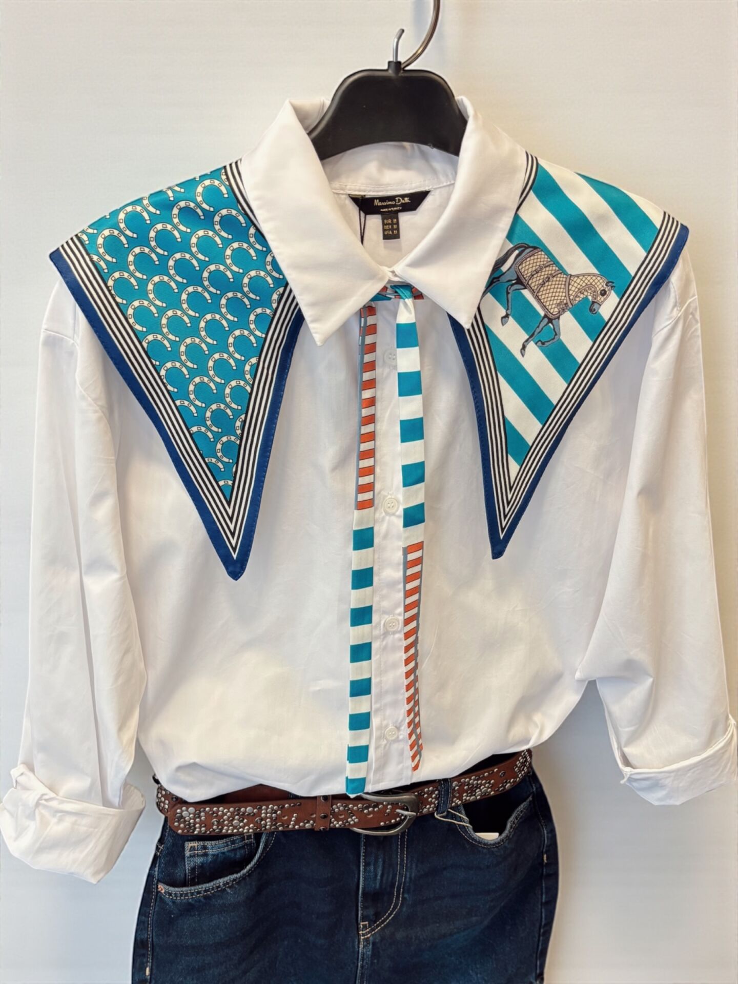 İthal Renkli At Desenli Yakalık