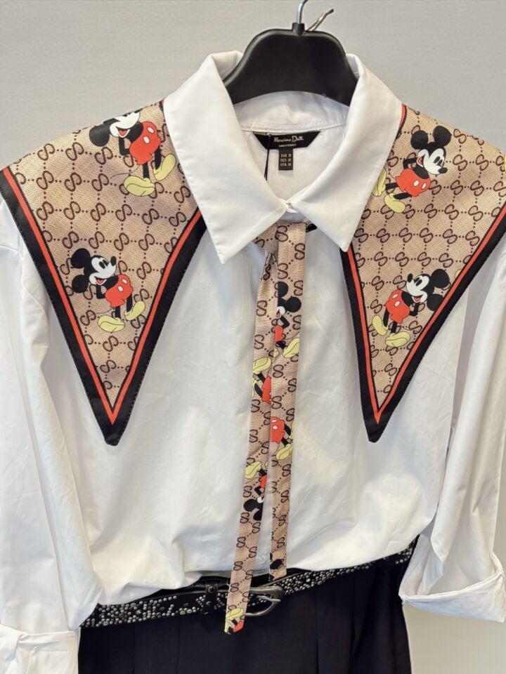 İthal Renkli Mcky Desenli Yakalık