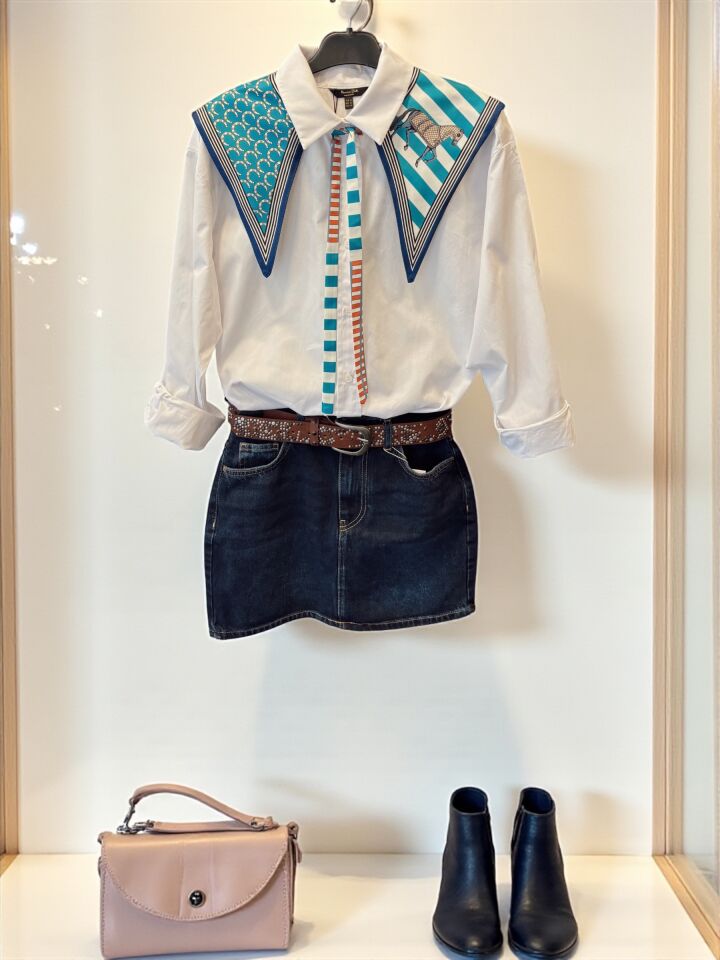 Dilvin Mini Kot Etek Lacivert