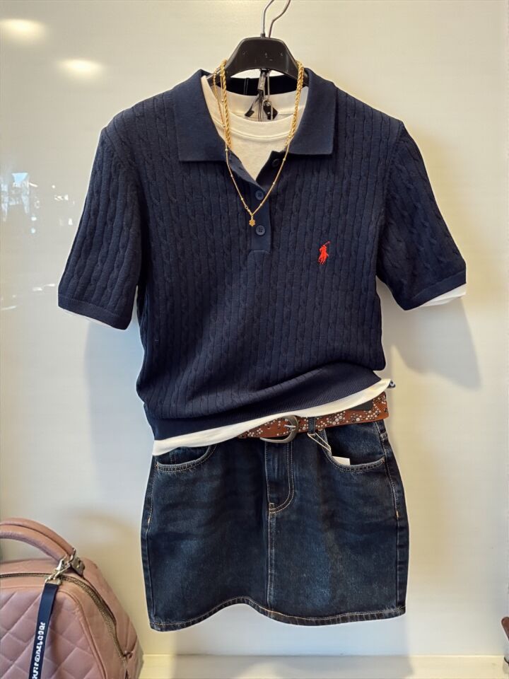 Dilvin Mini Kot Etek Lacivert