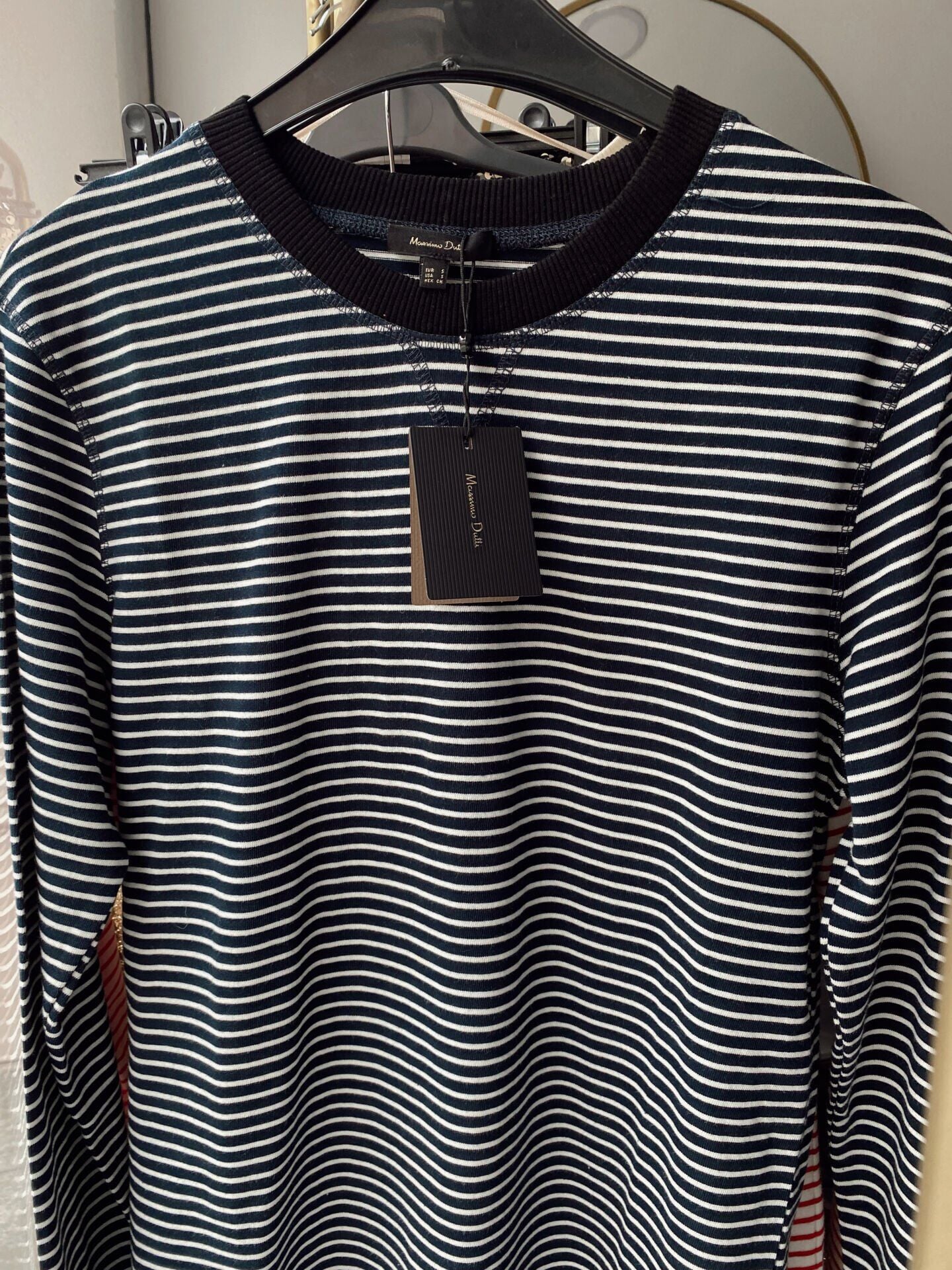 Massi Çizgili Sweatshirt Lacivert