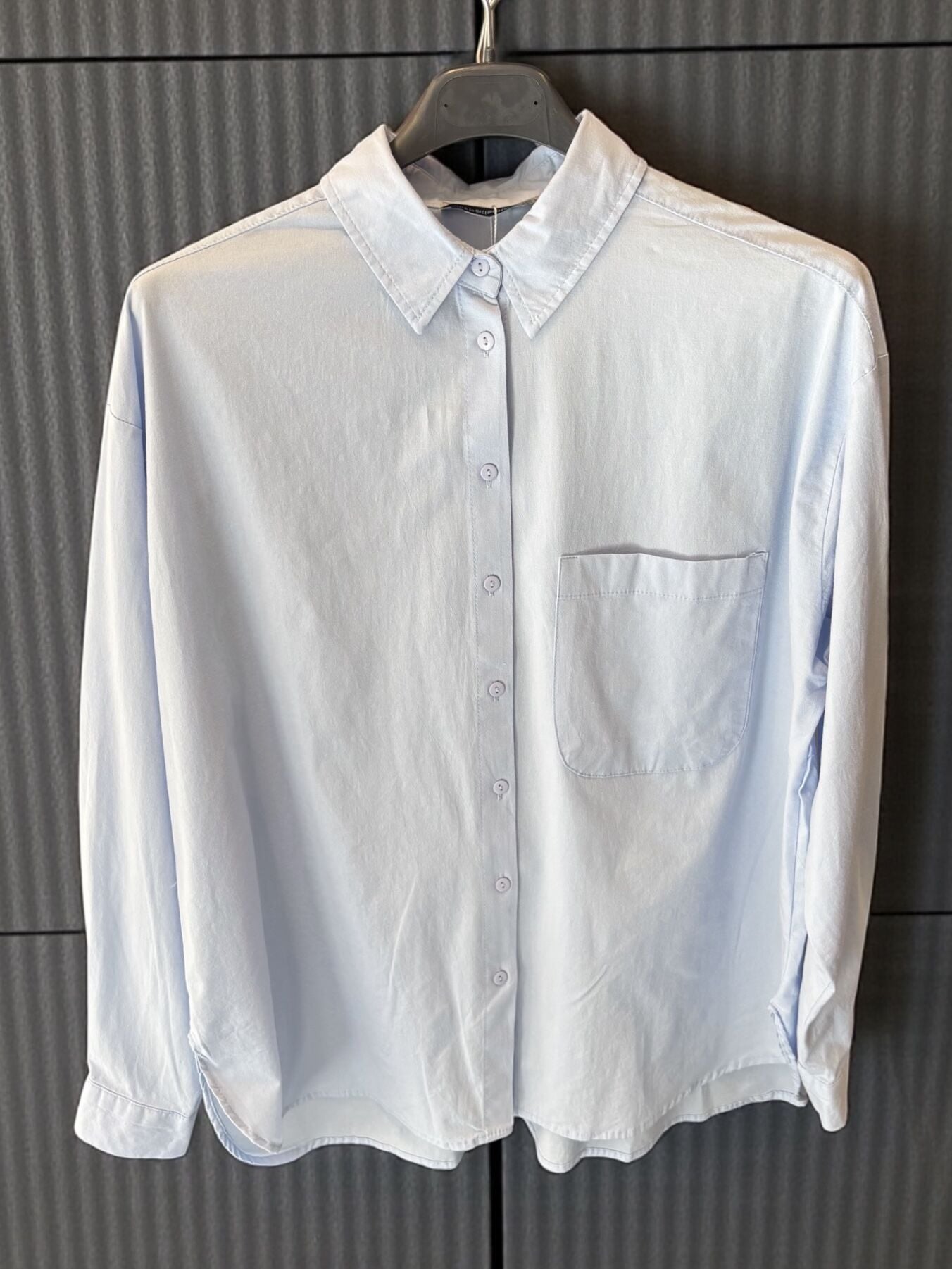 %100 Pamuk Premium Gömlek Bebe Mavisi