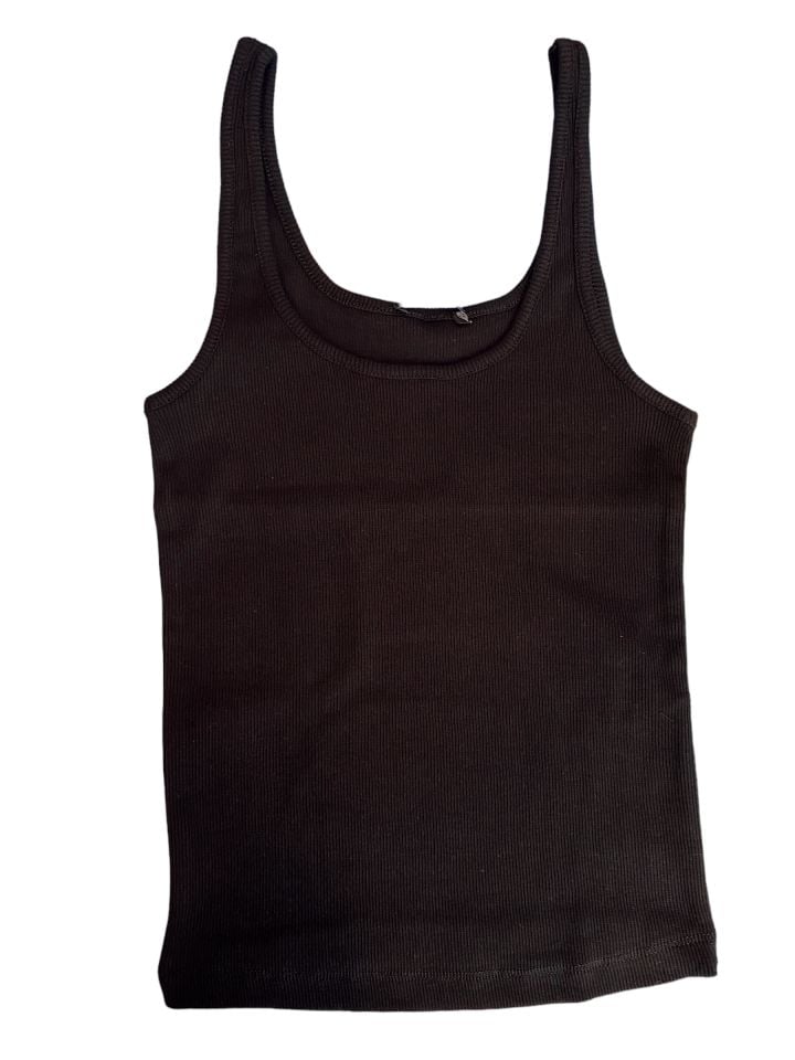 İnce Askılı Beyaz Siyah